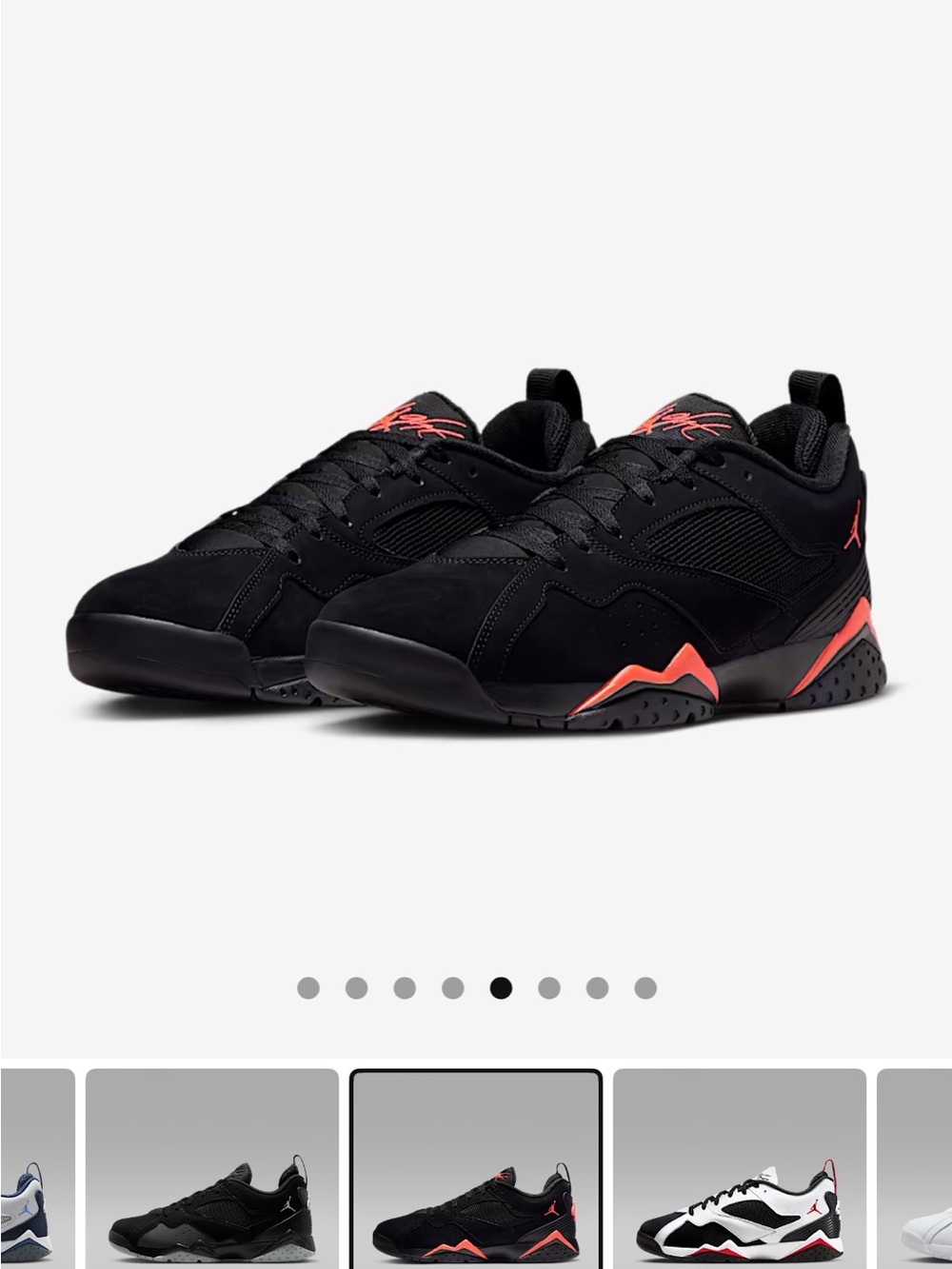Jordan MVP 92 Black with Red Accent Men's Sneakers